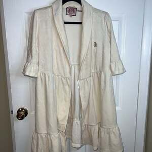 Vintage Juicy Couture Terry Cloth Ruffled Robe